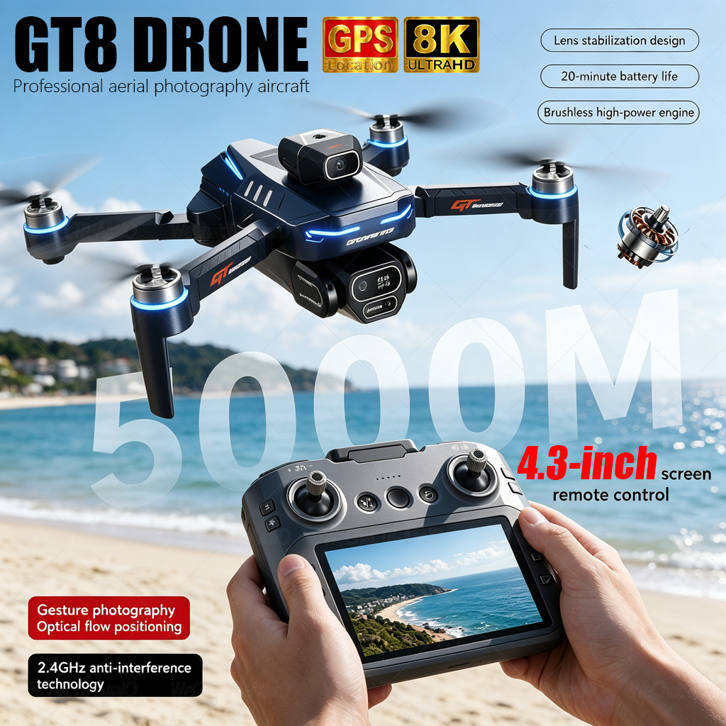 Drone Camera Lens - NUEVO Dron GT8 HD RC 4K