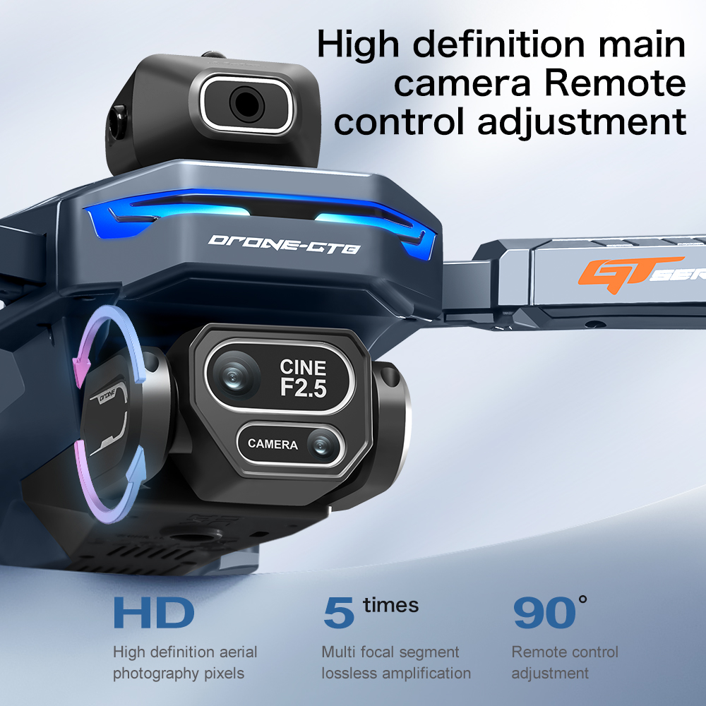NUEVO Dron GT8 HD RC 4K Profes - Drone Camera Lens reseña y precio