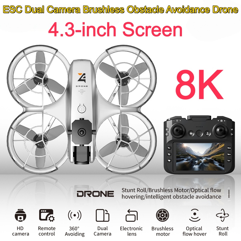 Dron con Pantalla Grande de 4. - Drone Camera 4K reseña y precio